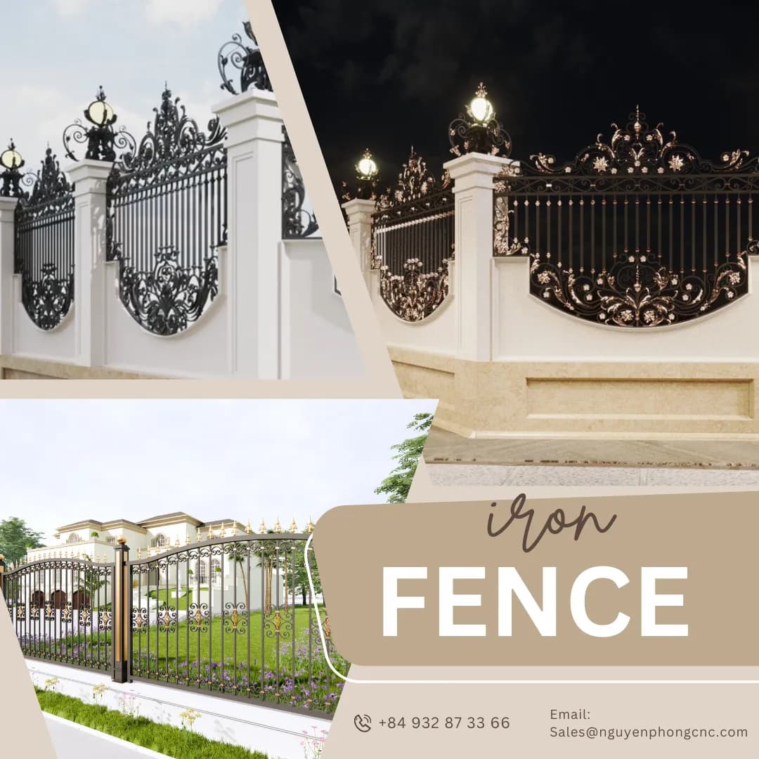 Iron Fence: Where Strength Meets Handcrafted Elegance by Nguyen Phong Metal