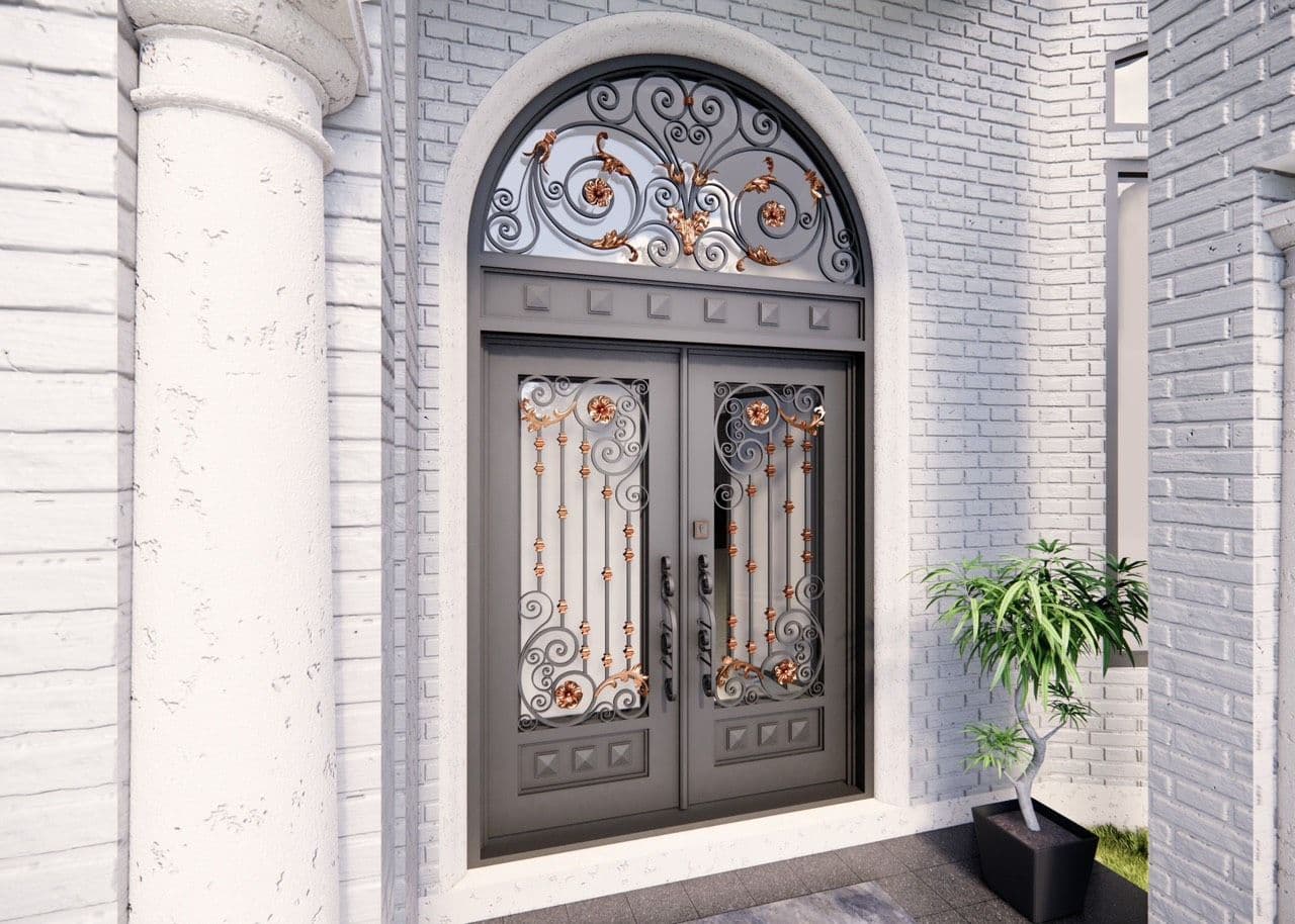 Scroll Work Door