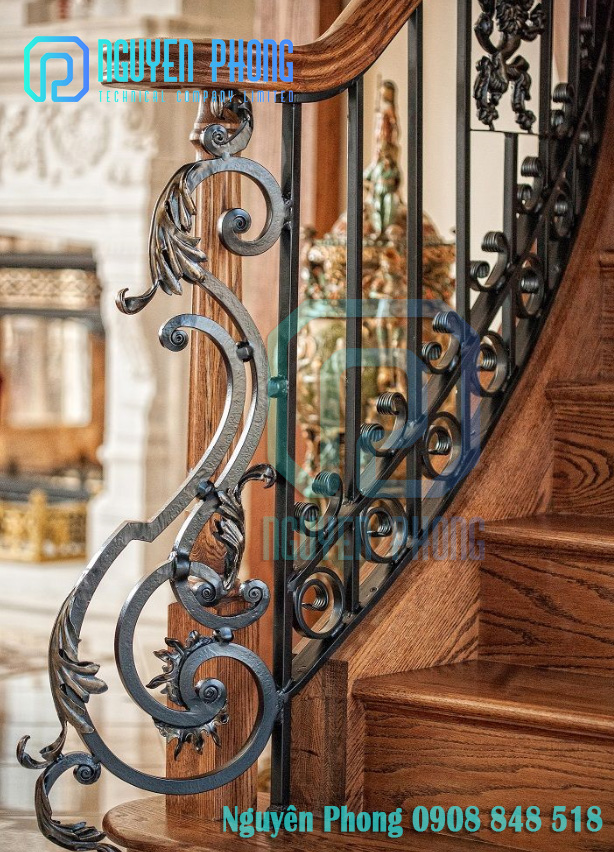 ĐẸP CUỐN HÚT: 45 MẪU CẦU THANG SẮT MỸ THUẬT – CẦU THANG BIỆT THỰ ĐẲNG CẤP luxury-stair-railing-wrought-iron-staircase-railing-from-manufacture-15.jpg
