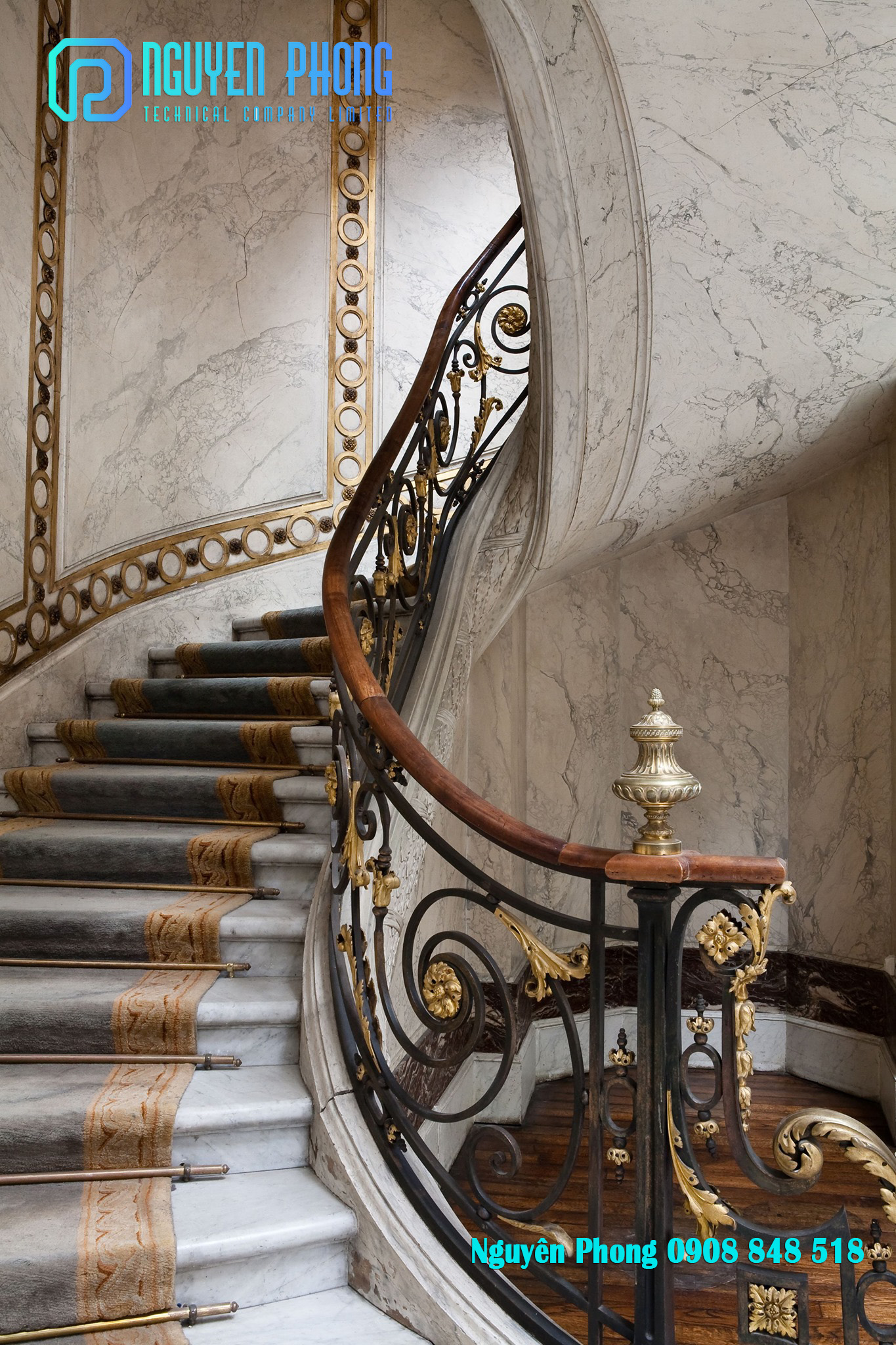 ĐẸP CUỐN HÚT: 45 MẪU CẦU THANG SẮT MỸ THUẬT – CẦU THANG BIỆT THỰ ĐẲNG CẤP luxury-stair-railing-wrought-iron-staircase-railing-from-manufacture-19.jpg