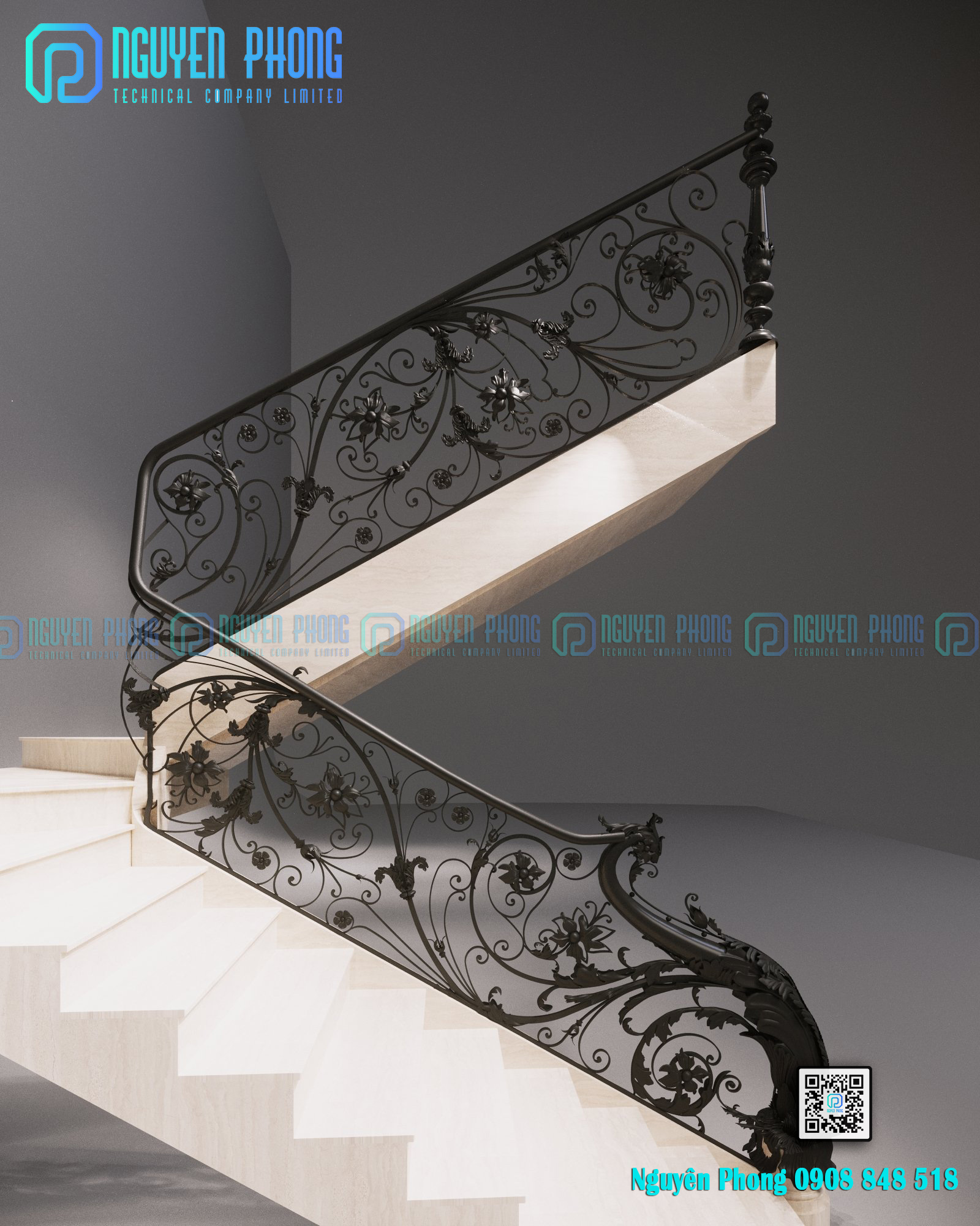 ĐẸP CUỐN HÚT: 45 MẪU CẦU THANG SẮT MỸ THUẬT – CẦU THANG BIỆT THỰ ĐẲNG CẤP luxury-stair-railing-wrought-iron-staircase-railing-from-manufacture-29.jpg