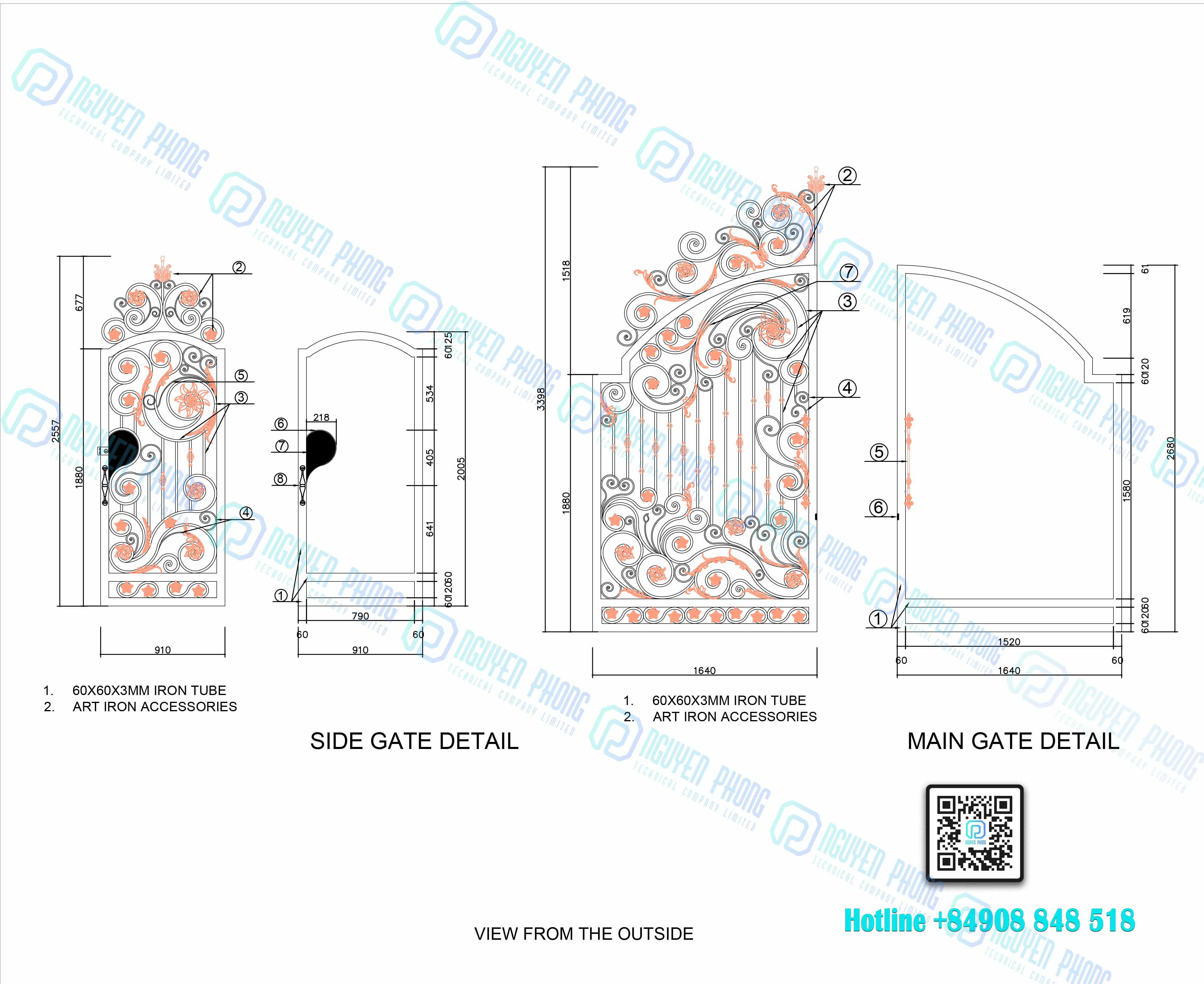 ORDERS FOR WROUGHT IRON GATES FOR PRIVATE HOMES FROM THE ORIGINAL MANUFACTURER IN VIETNAM (Orders from Australia & Spain) wrought-iron-main-gate-iron-gate-design-drawing.jpg